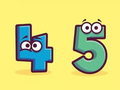 สมุดระบายสี: หมายเลข 4-5  เกมออนไลน์