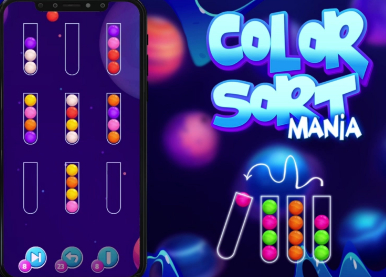 ความบ้าคลั่งการเรียงลำดับสี  เกมออนไลน์