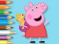 สมุดระบายสี: Peppa กับตุ๊กตาหมี  เกมออนไลน์