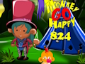 มังกี้โกแฮปปี้ สเตจ 824  เกมออนไลน์