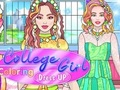 แต่งตัวสาววิทยาลัยระบายสี  เกมออนไลน์