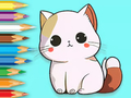 สมุดระบายสี: ลูกแมวน่ารัก  เกมออนไลน์