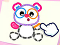 วาดรูปเด็กวัยหัดเดิน: หมีน้อย  เกมออนไลน์