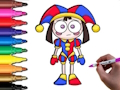 เวลาระบายสี Pomni  เกมออนไลน์