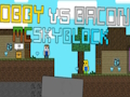 Obby กับ Bacon: MCSkyblock  เกมออนไลน์