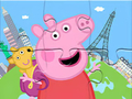ปริศนาจิ๊กซอว์: Peppa ท่องเที่ยวไปรอบ ๆ  เกมออนไลน์