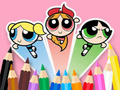 สมุดระบายสี: สาว Powerpuff  เกมออนไลน์