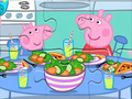 ปริศนาจิ๊กซอว์: เวลาอาหารเย็น Peppa  เกมออนไลน์