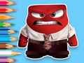 สมุดระบายสี: Inside Out Angry  เกมออนไลน์