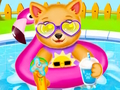 ทารกแรกเกิดอาบน้ำทารกลูกสุนัข  เกมออนไลน์