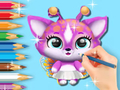 สมุดระบายสี: Fluvsies น่ารัก  เกมออนไลน์