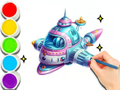 สมุดระบายสี: การเดินทางในอวกาศ  เกมออนไลน์