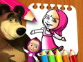 Masha และสมุดระบายสีหมี  เกมออนไลน์
