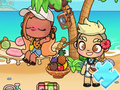 ปริศนาจิ๊กซอว์: Avatar World อาบแดด  เกมออนไลน์