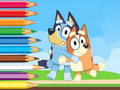 สมุดระบายสี: Bluey และ Bingo Holiday  เกมออนไลน์