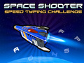 Space Shooter: ความท้าทายในการพิมพ์ความเร็ว  เกมออนไลน์