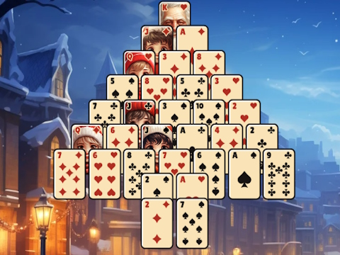 เล่นไพ่คนเดียวต้นคริสต์มาส  เกมออนไลน์