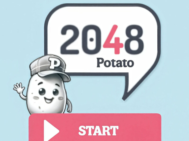 2048 มันฝรั่ง  เกมออนไลน์
