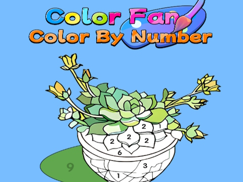 พัดลมสี: สีตามหมายเลข  เกมออนไลน์