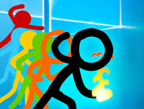 Stickman vs Zombies: การต่อสู้ครั้งยิ่งใหญ่  เกมออนไลน์