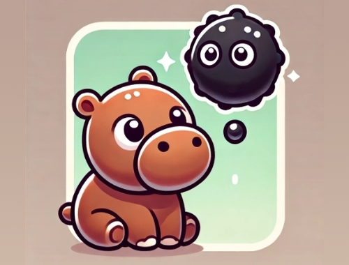 ซ่อน Moodeng Hippo!  เกมออนไลน์