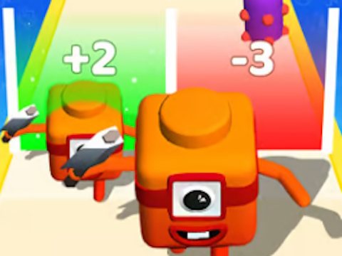 ผสาน Number Cube: เกมวิ่ง 3 มิติ  เกมออนไลน์