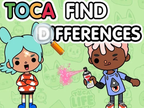 Toca ค้นหาความแตกต่าง  เกมออนไลน์