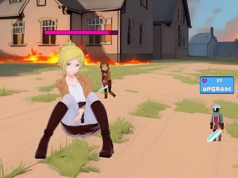 โจมตี Waifu Clicker  เกมออนไลน์