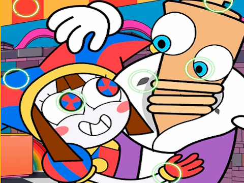 Digital Circus ค้นหาความแตกต่าง  เกมออนไลน์