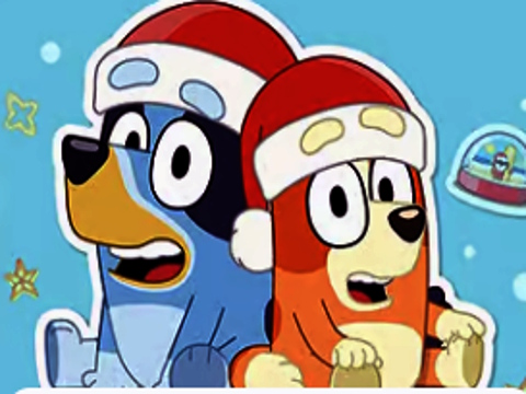 จิ๊กซอว์คริสต์มาส Bluey  เกมออนไลน์