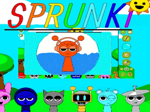 สมุดระบายสี Sprunki  เกมออนไลน์