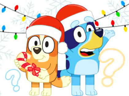 แบบทดสอบสำหรับเด็ก: แบบทดสอบคริสต์มาส Bluey  เกมออนไลน์