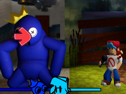 FNF vs เรนโบว์เฟรนด์  เกมออนไลน์