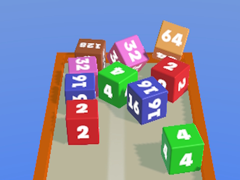 ผสานลูกบาศก์ 2048 3D  เกมออนไลน์