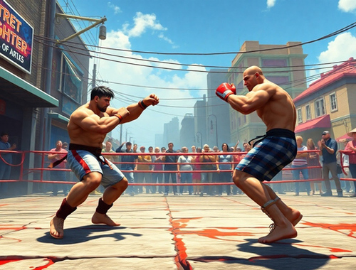 เรียลสตรีทไฟท์เตอร์ 3 มิติ  เกมออนไลน์
