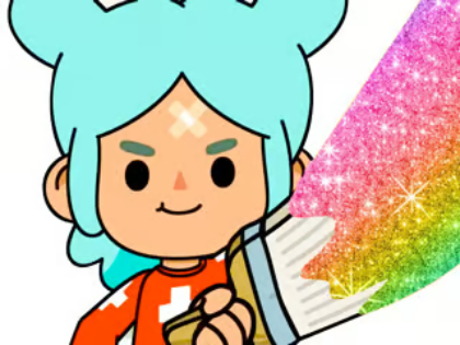 สมุดระบายสี: Toca Boca Rita  เกมออนไลน์