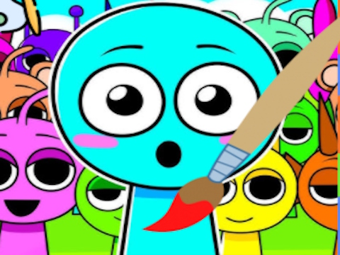 เวลาระบายสี Sprunki  เกมออนไลน์