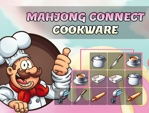 Mahjong Connect Cookware เกมออนไลน์