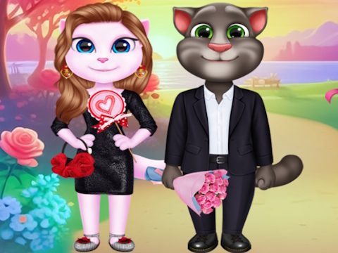 คิตตี้คู่วาเลนไทน์น่ารัก  เกมออนไลน์