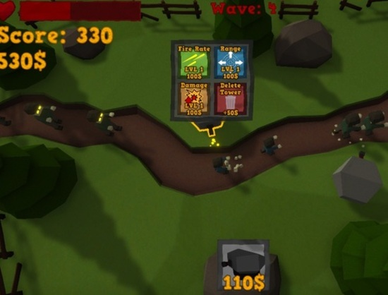 Tower Zombie Defense เกมออนไลน์
