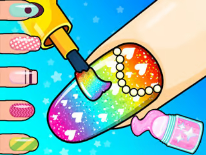 สมุดระบายสี: ร้านทำเล็บ  เกมออนไลน์