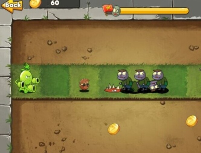 พืชกลายพันธุ์กับซอมบี้  เกมออนไลน์