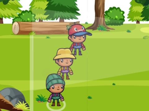 การผจญภัยในค่ายป่า  เกมออนไลน์