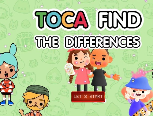 Toca ค้นหาความแตกต่าง  เกมออนไลน์