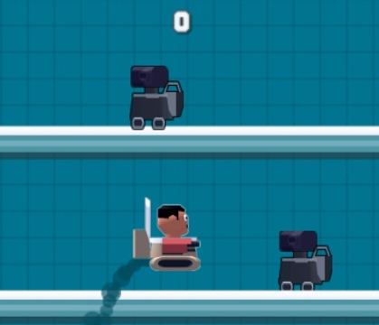 กระโดดส้วม Skibidi  เกมออนไลน์