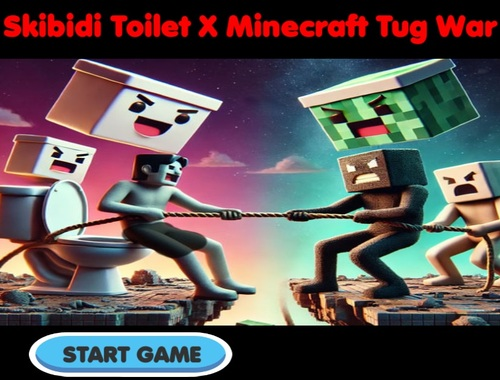 Skibidi Toilet x Minecraft Tug War เกมออนไลน์