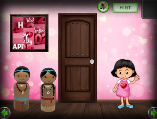 วันวาเลนไทน์ของแองเจิลวาเลนไทน์หลบหนี 6  เกมออนไลน์