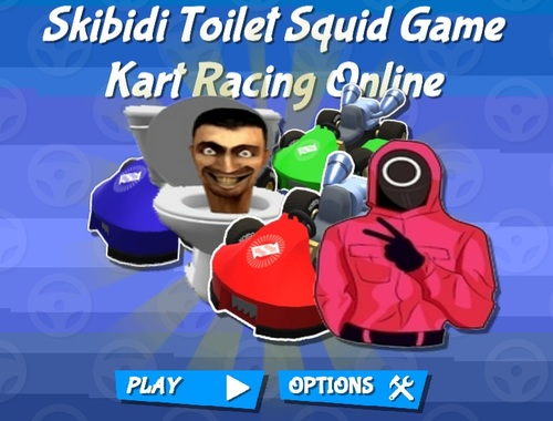 Skibidi Toilet Squid Game Kart Racing Online เกมออนไลน์