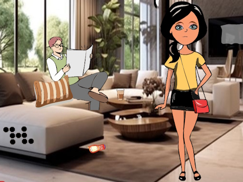 สาวแอบพบกับแฟน  เกมออนไลน์