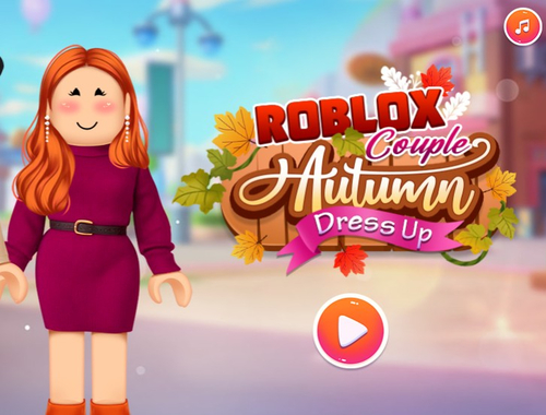 Roblox คู่รักคู่สัญญาชุดฤดูใบไม้ร่วง  เกมออนไลน์